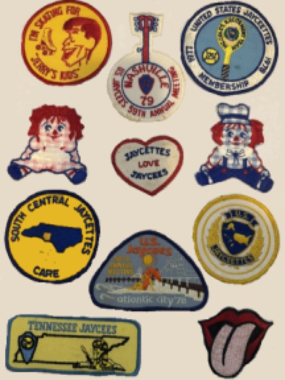 Jaycee/Jaycettes Patches Lot 5